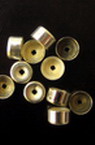 Metal End Caps for DIY Jewelry and Craft / 7x4 mm / Silver - 50 pieces