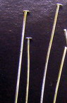 Metal Flat Head Pin / 38 mm / Silver - 10 grams