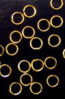 Κρίκος μεταλλικός 8x0,5 mm χρυσό χρώμα - 200 τεμάχια