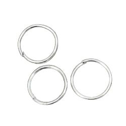 Sterling Silver Jump Rings, Close but Unsoldered, 8x0.7 mm 200 pieces