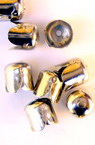 Metal End Cap / 6.5x7 mm / Silver - 50 pieces