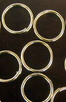 Jump Rings, Close but Unsoldered, 12x1.2 mm color silver -100 pieces