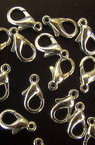 Lobster Claw Clasps FIRST QUALITY / 5x10 mm / Silver - 20 pieces