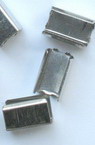 Metal Cord End Caps / 5x10 mm /  Silver - 50 pieces