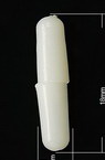 Πλαστικό κούμπωμα με βίδα 18x4 mm λευκό -10 τεμάχια