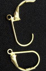 Leverback French Earring Hooks /  10x16 mm / Silver NF - 10 pieces