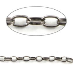 Chain 4.7x3.1 mm color silver -1 meter