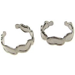 Bază metalică pentru inele de reglare a inimilor 16 mm grafit color -5 bucăți