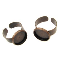 Stoc epuizat. Primeste notificare pe email cand produsul revine in stoc Bază metalică pentru reglarea inelului 18 mm țiglă 14 mm culoare cupru antic