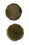 Pandantiv metal de bază 17x4 mm țiglă 15 mm gaură 2 mm culoare bronz antic -2 bucăți