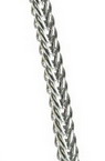 Lanț 3x2,5 mm argintiu -1 metru
