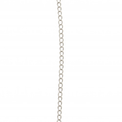 Stoc epuizat. Primeste notificare pe email cand produsul revine in stoc Lanț 6x4x0,7 mm culoare argintiu -1 metru