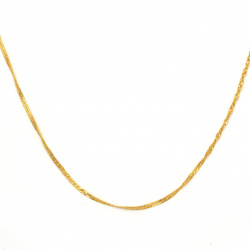 Chain, 2.5x1.7x0.3 mm, gold color - 1 meter