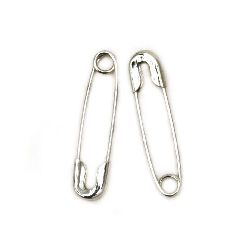 Παραμάνες 19x5 mm ασημί -250 τεμάχια
