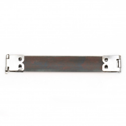 Rame metalice interioare flexibile, clemă cu arc pentru poșetă 10x1,4 cm culoare argintiu