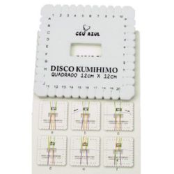 Диск Kumihimo за плетене, кумихимо квадрат - 12 x 12 см