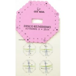 DIY Kumihimo Disc for knitting, kumihimo octagon -15 cm