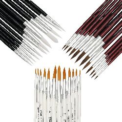 Set Painting Brushes Rounded - 12 pieces