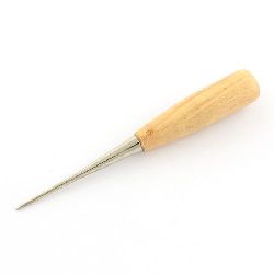 Steel Awl with Wooden Handle /  118x18 mm 