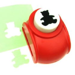 Punch 32 mm for cardboard up to 160 g/ m2 teddy bear shape for scrapbooking projects