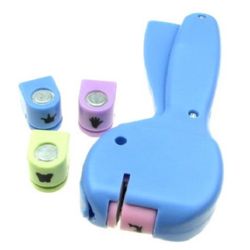 Set punch / punch / 10 mm pentru carton până la 160 g / m2 cu 4 forme k6