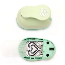Περφορατέρ / φικουροκόπτης καρδιά 38 mm POP-UP 3D για χαρτόνι και EVA
