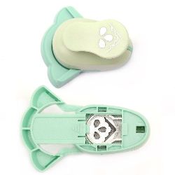 Decorative punch Kamei corner 25 mm for cardboard from 160 g/m2 to 240 g/m2 and EVA foam, drops for embellishment of notebooks, gift tags, albums