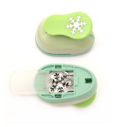 Paper Punch, 25 mm Shape: Snowflake, for cardboard and EVA, Perfect for DIY Craft and Decoration