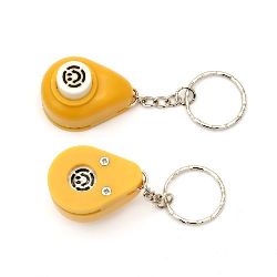 Key Chain Paper Punch, 10 mm Shape: Smiling Face Emoji, for cardboard up to 160 g/m2, key ring and punch for DIY Craft 