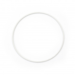 Ring metal 20x3 mm white -1 piece