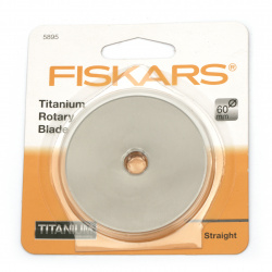 Spare titanium disc 60 mm hole 11 mm FISKARS -1 piece