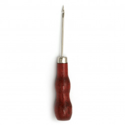 Awl with hook 125x20 mm wooden handle