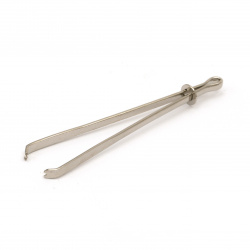 Tweezers serrated stainless steel 8 cm