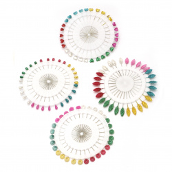 Pins 55 mm colored MIX -30 pieces