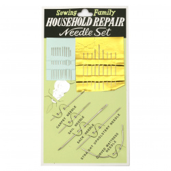 Set of needles 35 ~ 50 mm 19 pieces upholstery needles 5 pieces and a screwdriver