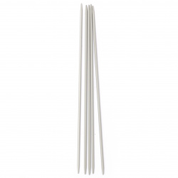 Aluminum needles for knitting socks 2.50 mm 20 cm -5 pieces