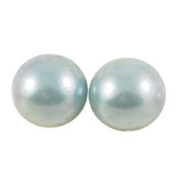 Cabochon Pearl Beads, Half Round for Gluing, DIY, Decoration, Scrapbooking, Decoupage 3x1.5 mm blue light -500 pieces