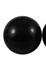 Perla emisferă8x4 mm culoare negru -100 bucăți