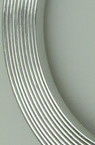 Aluminium Wire 3x1 mm color silver -2 meters