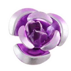 Violet Roses for gluing 10 x 6.5 mm