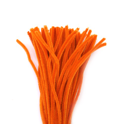 Pipe Cleaners for DIY Arts and Craft Projects / Orange - 30 cm - 10 pieces