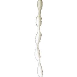 Телени пръчки цвят бял с осем релефа x3 см -30 см -10 броя