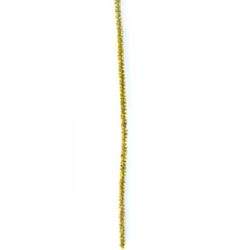 Телени пръчки с ламе цвят злато -30 см -10 броя