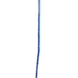 Телени пръчка с ламе цвят син -30 см -10 броя