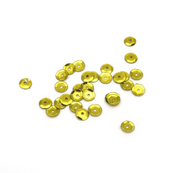 Round Cup Sequins / 6 mm / Lime Green - 20 grams 
