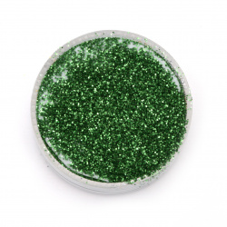 Брокат/глитер на прах 0.3 мм 250 микрона зелен -20 грама