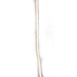 Пръчка телена 3 мм бяла -30 см -10 броя