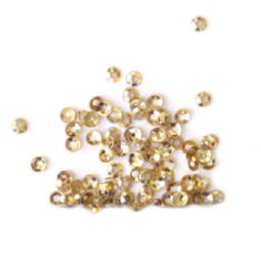 Loose Sequins Beads for Sewing, Dress Decoration, Wedding, Craft, Scrapbooking round 3 mm gold -20 grams