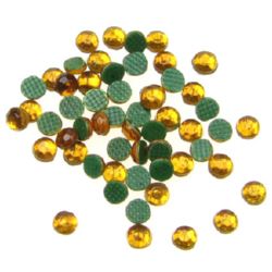 DIY Self Adhesive Glass Rhinestone, Crystals, Decorations, Clothes, Craft 2.2 mm yellow 2 grams ~ 210 pieces