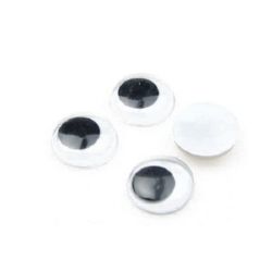 Wiggle Eyes, Clear, Decorations DIY Clothes, Kid Projects 20 mm - 20 pieces